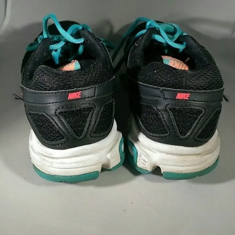 Nike Downshifter 5 Running Shoes Black & Aqua - 537571-012 - Size 6